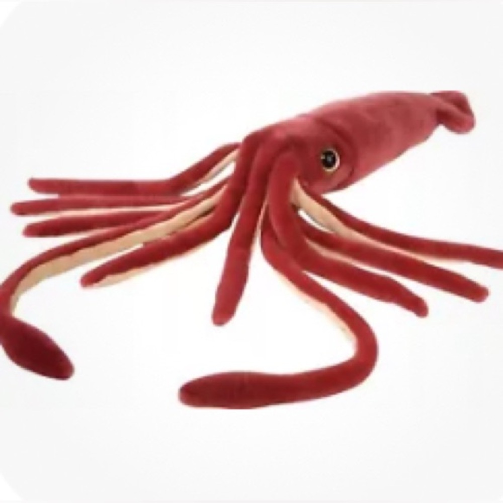 Wild Republic 32" Giant Squid Plush Stuffed Animal Toy Sea Creature Ocean Marine